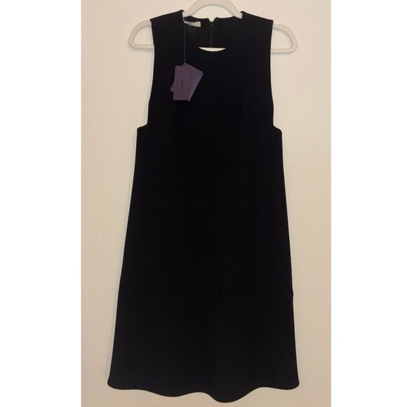 NWT Prada Black Wool Sheath Dress, Size EU (IT) 40 / US 4 - Picture 3 of 15